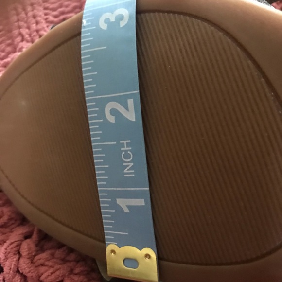 Free Shipping Issac Misrahi Black Leather wedge heel sandals. Size 8 - Picture 15 of 16